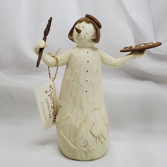 Flurryville Collection AUNT ARCTICA 8" Figurine Snowman Artist Paint Brush Box - Picture 13 of 13